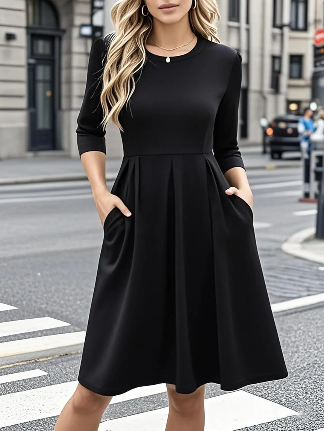 oxiuly Summer Dresses for Women 2024 Party Church Bridesmaid Graduation Dress with Pockets S253