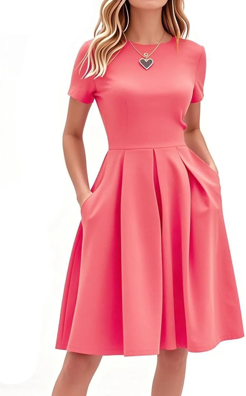 oxiuly Summer Dresses for Women 2024 Party Church Bridesmaid Graduation Dress with Pockets S253
