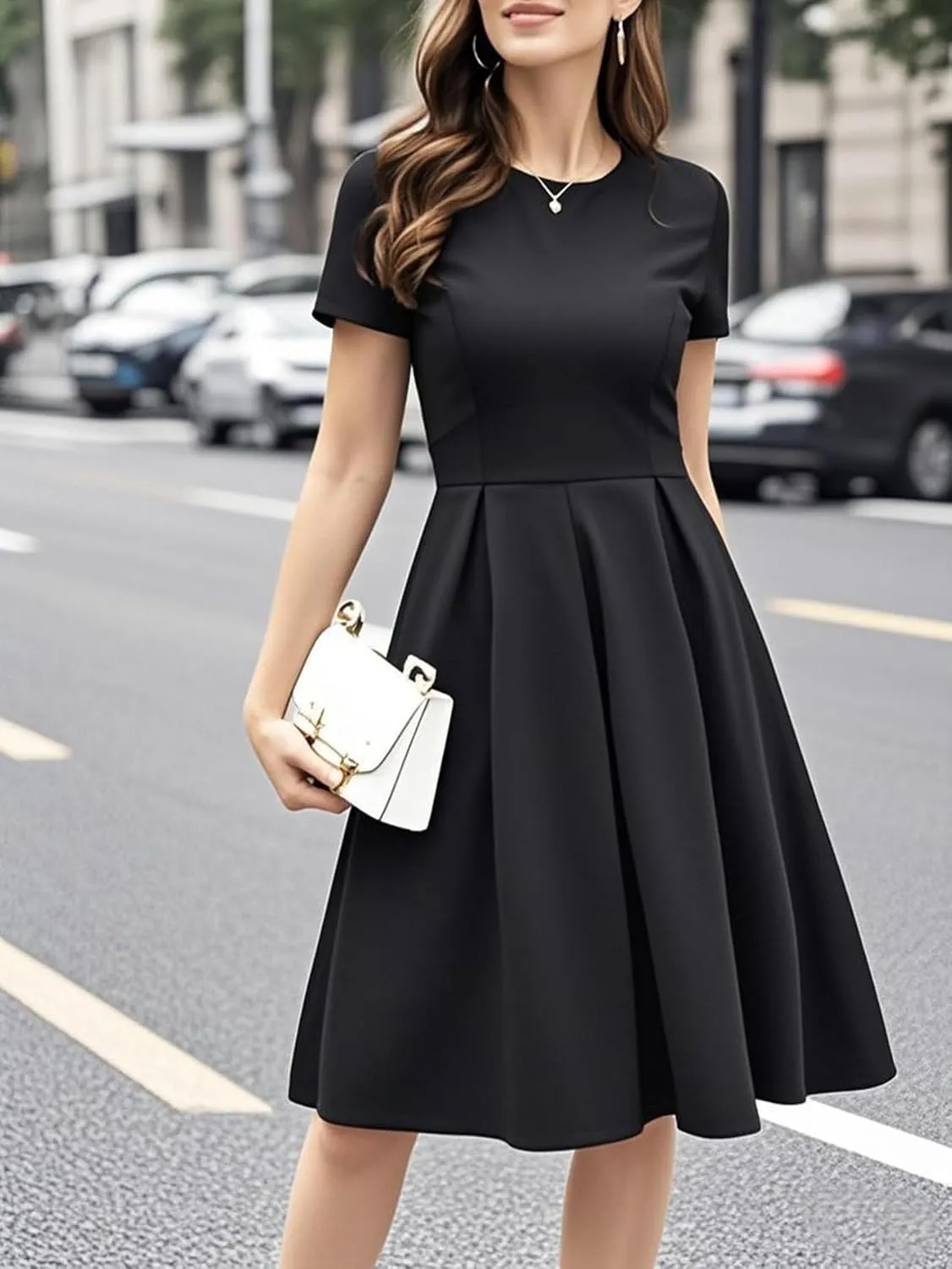 oxiuly Summer Dresses for Women 2024 Party Church Bridesmaid Graduation Dress with Pockets S253