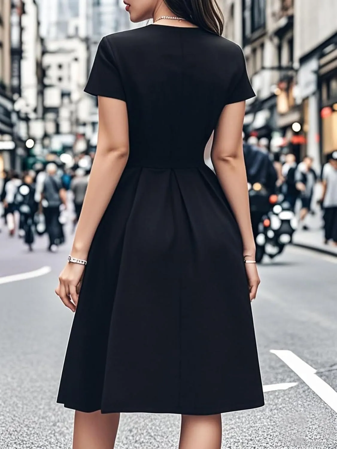 oxiuly Summer Dresses for Women 2024 Party Church Bridesmaid Graduation Dress with Pockets S253
