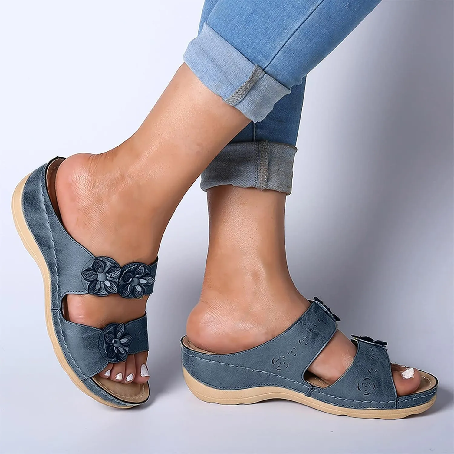 Platform Sandals for Women Wedge Sandals Summer Orthopedic Sandals Comfortable Wide Width Sandals Dressy Beach Sandals