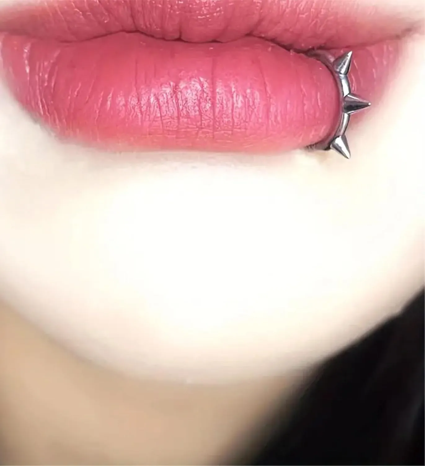 QWALIT Fake Nose Ring Fake Lip Piercing Fake Lip Ring Fake Nose Ring Hoop Fake Snake Bites Fake Lip Piercings Faux Lip Rings Fake Nose Piercing Clip on Nose Ring Spring