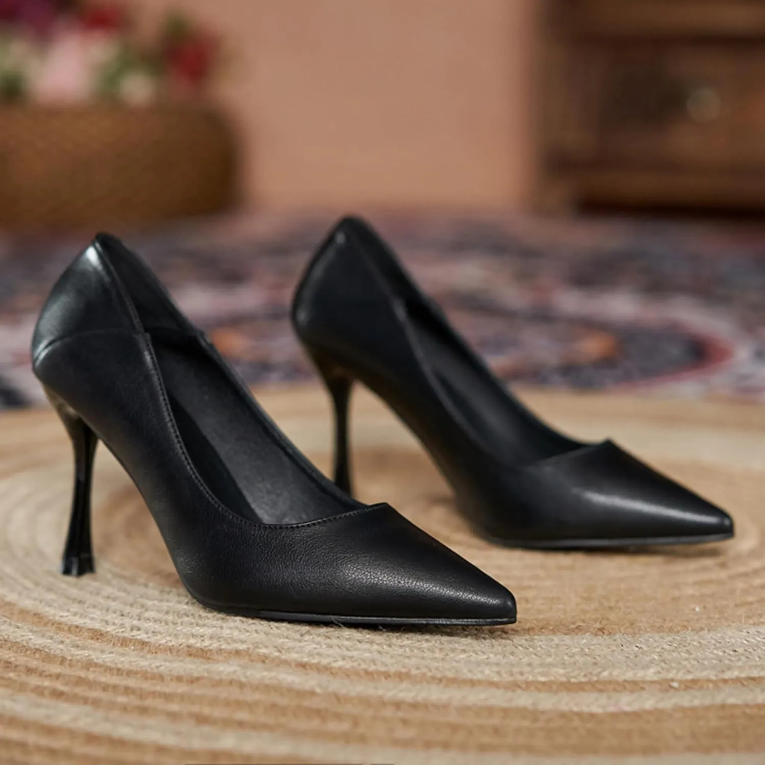 SAILING LU Pumps Shoes for Women Low Heels Wedding Dressy Sexy Kitten Heels Closed Pointed Toe Pumps Shoes