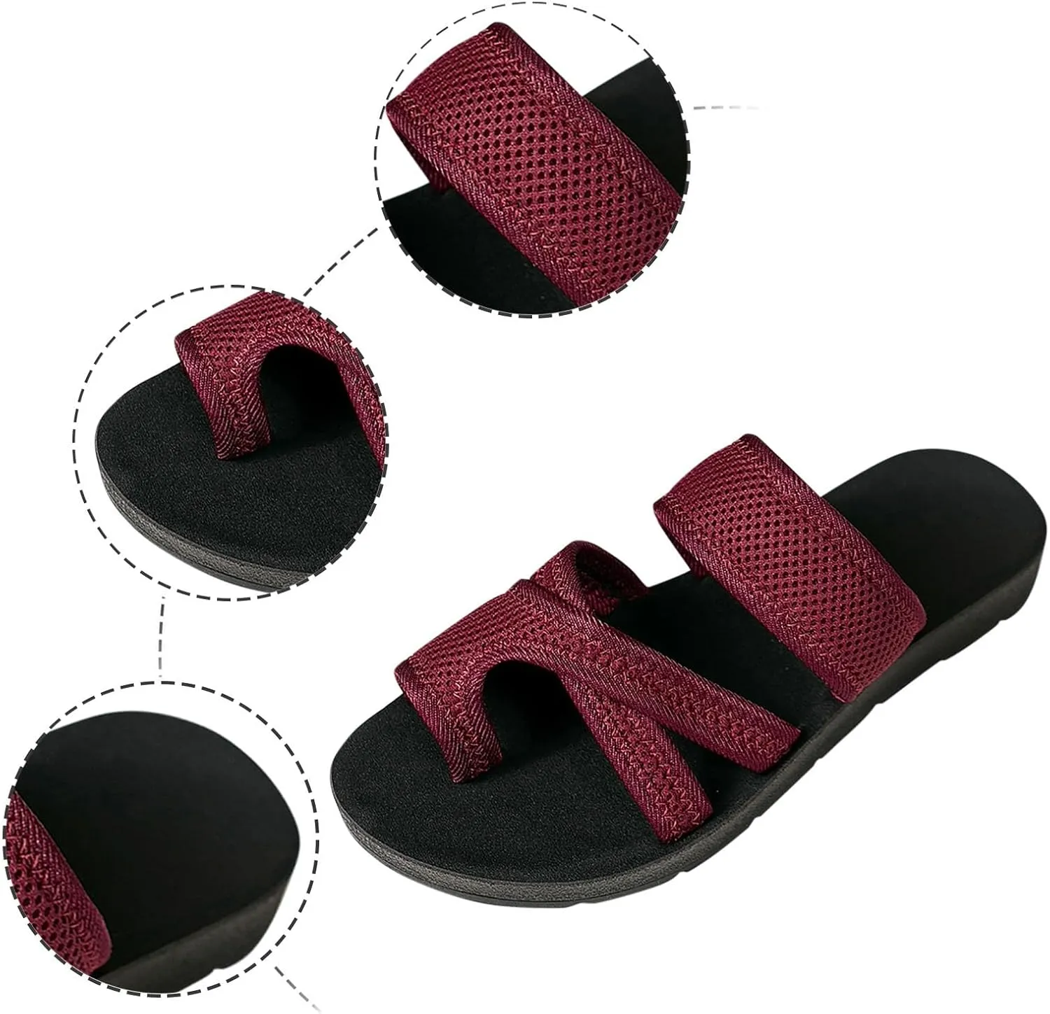 Sandals for Women Dressy Summer Comfortable Orthopedic Sandals Flip Flops Casual Walking Wedges Shoes Beach Thong Sandals
