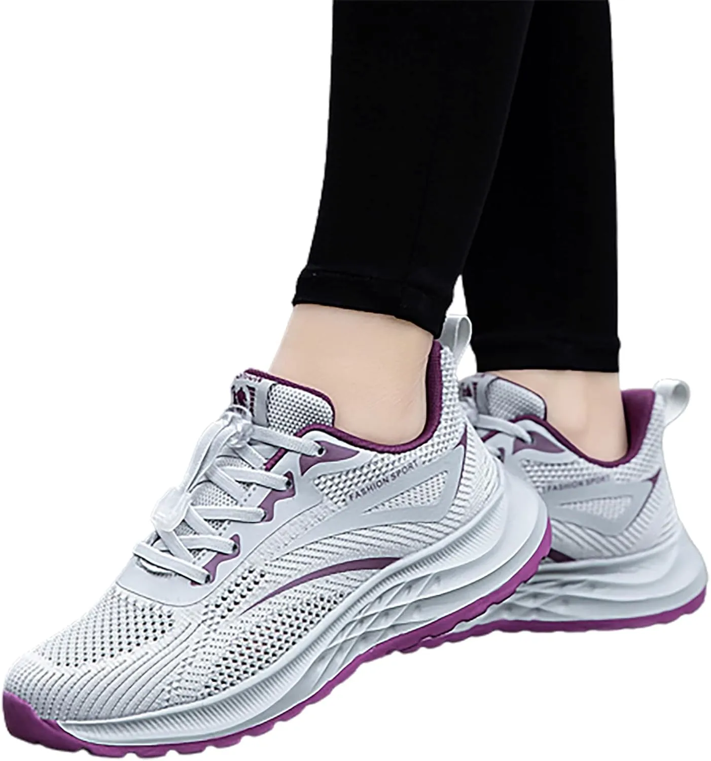 SBGMoSJ Plantar Fasciitis Women Shoes Comfy Shoes for Women Walking Womens Sneakers Size 7.5 Wide Slip On Womens Walking Shoes Slip On Sock Sneakers Women Orthopedic Sneakers