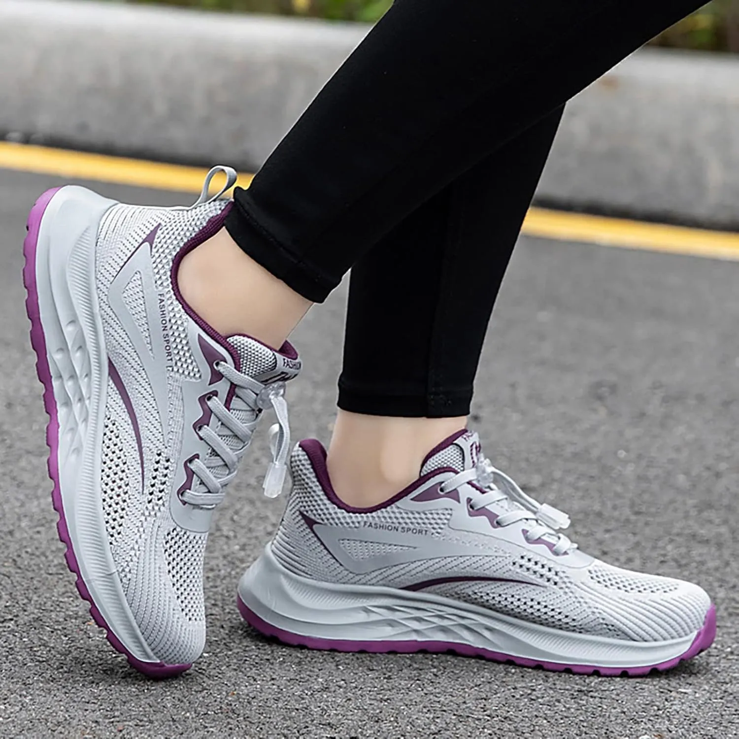 SBGMoSJ Plantar Fasciitis Women Shoes Comfy Shoes for Women Walking Womens Sneakers Size 7.5 Wide Slip On Womens Walking Shoes Slip On Sock Sneakers Women Orthopedic Sneakers