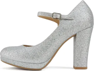 Soda Ayden ~ Women Mary Jane Ankle Strap Cushion High Heel Pump Shoe