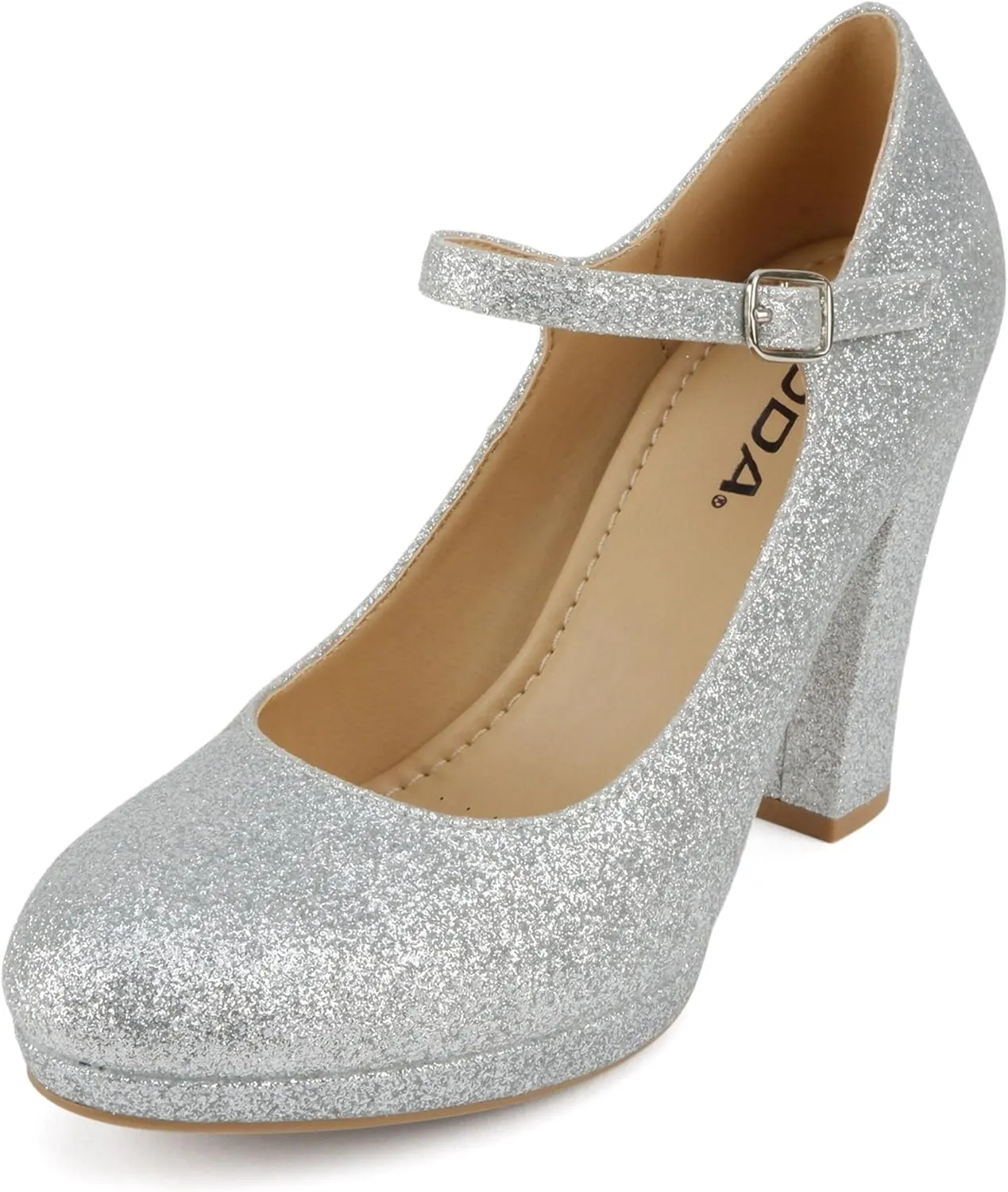 Soda Ayden ~ Women Mary Jane Ankle Strap Cushion High Heel Pump Shoe