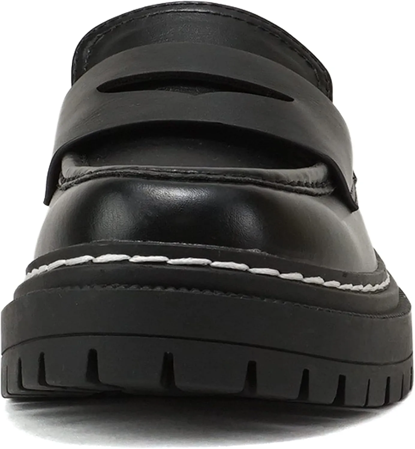 Soda Eureka ~ Women Slip On Platform Penny Loafer Lug Sole with Stitched Detail