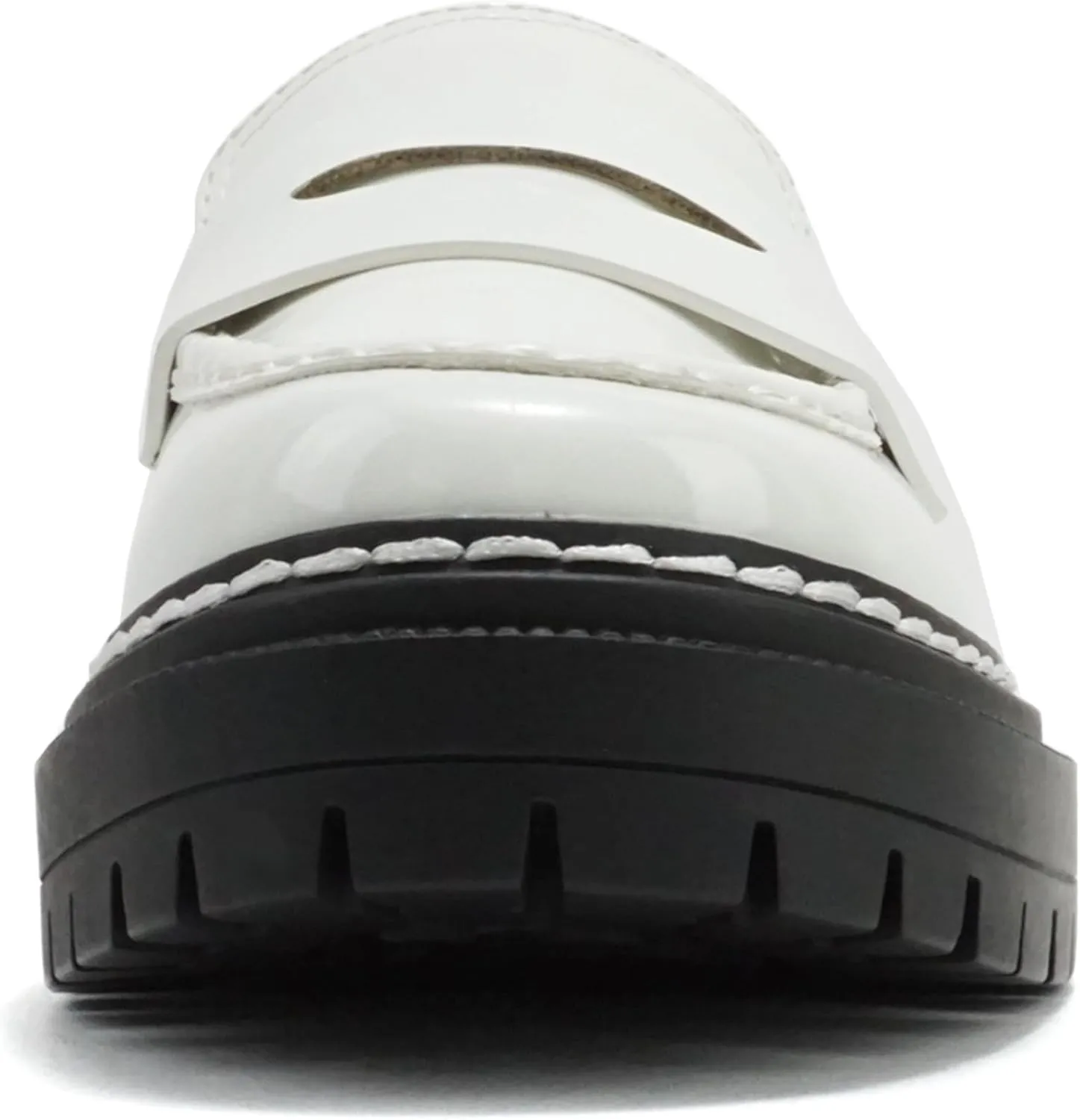 Soda Eureka ~ Women Slip On Platform Penny Loafer Lug Sole with Stitched Detail