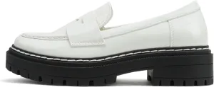Soda Eureka ~ Women Slip On Platform Penny Loafer Lug Sole with Stitched Detail