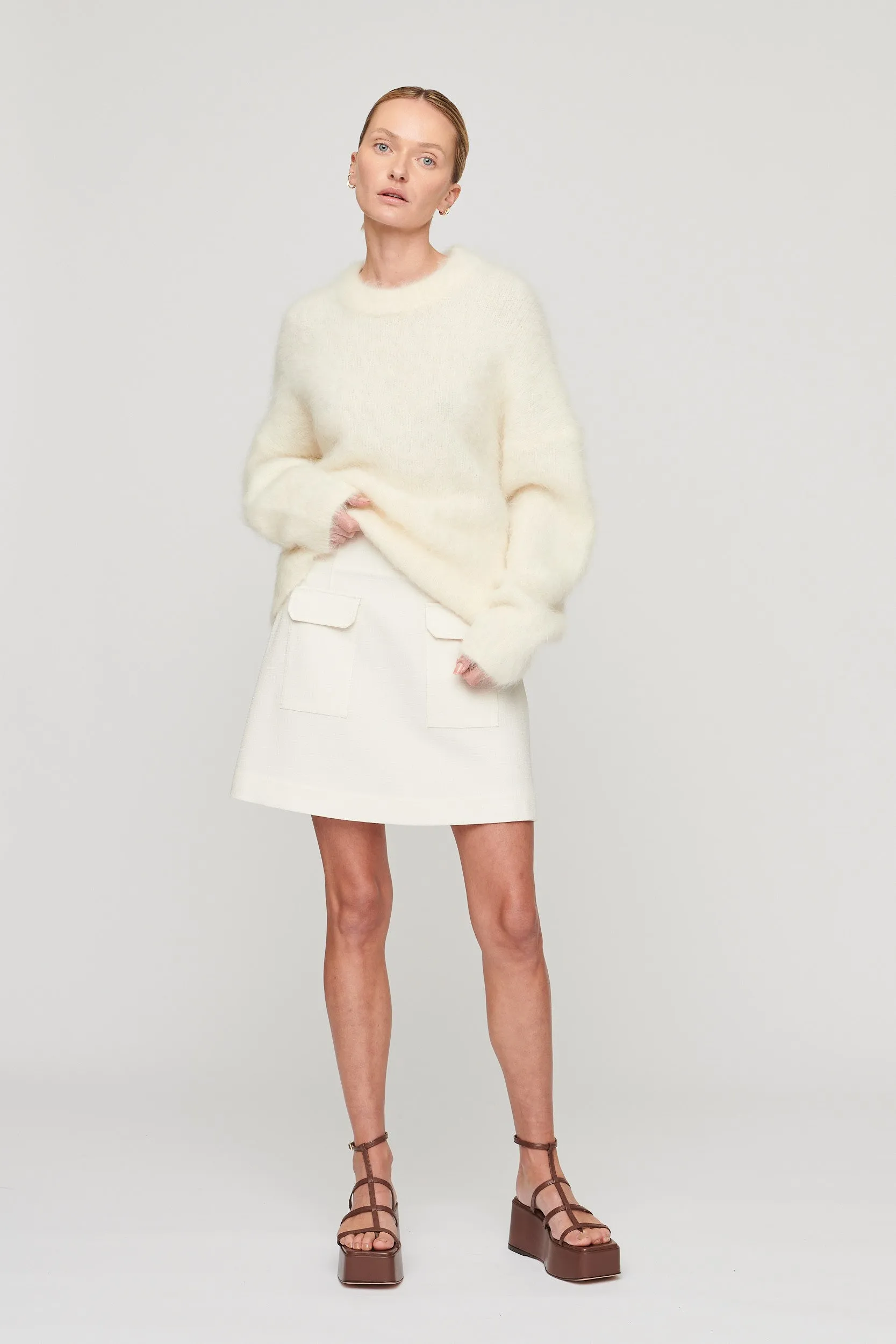 Sutton Knit Off White