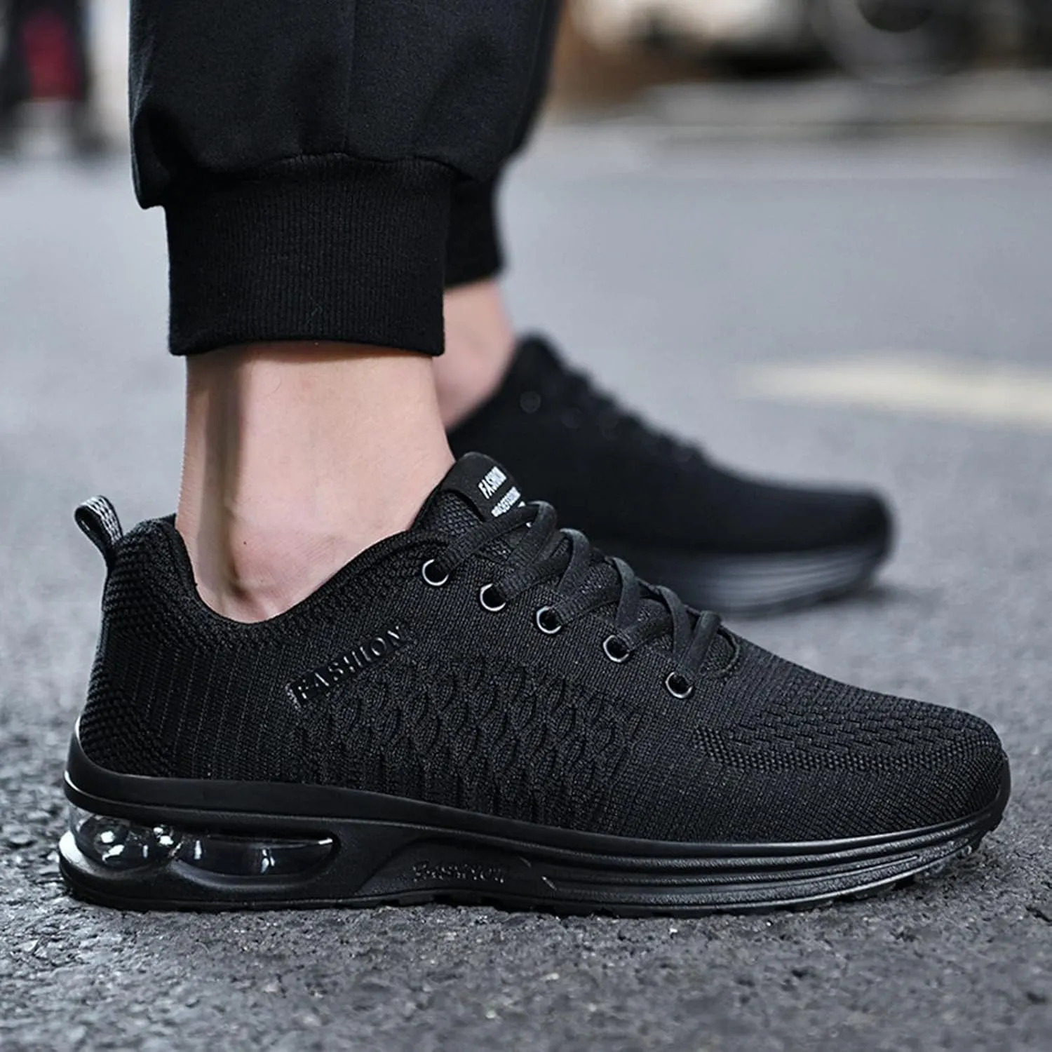 Tennis Shoes Men Mens Men's Mesh Sneakers Lightweight Casual Walking Shoes Tennis for Men Non Slip Walking Sneakers Black Footwear