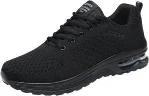 Tennis Shoes Men Mens Men's Mesh Sneakers Lightweight Casual Walking Shoes Tennis for Men Non Slip Walking Sneakers Black Footwear