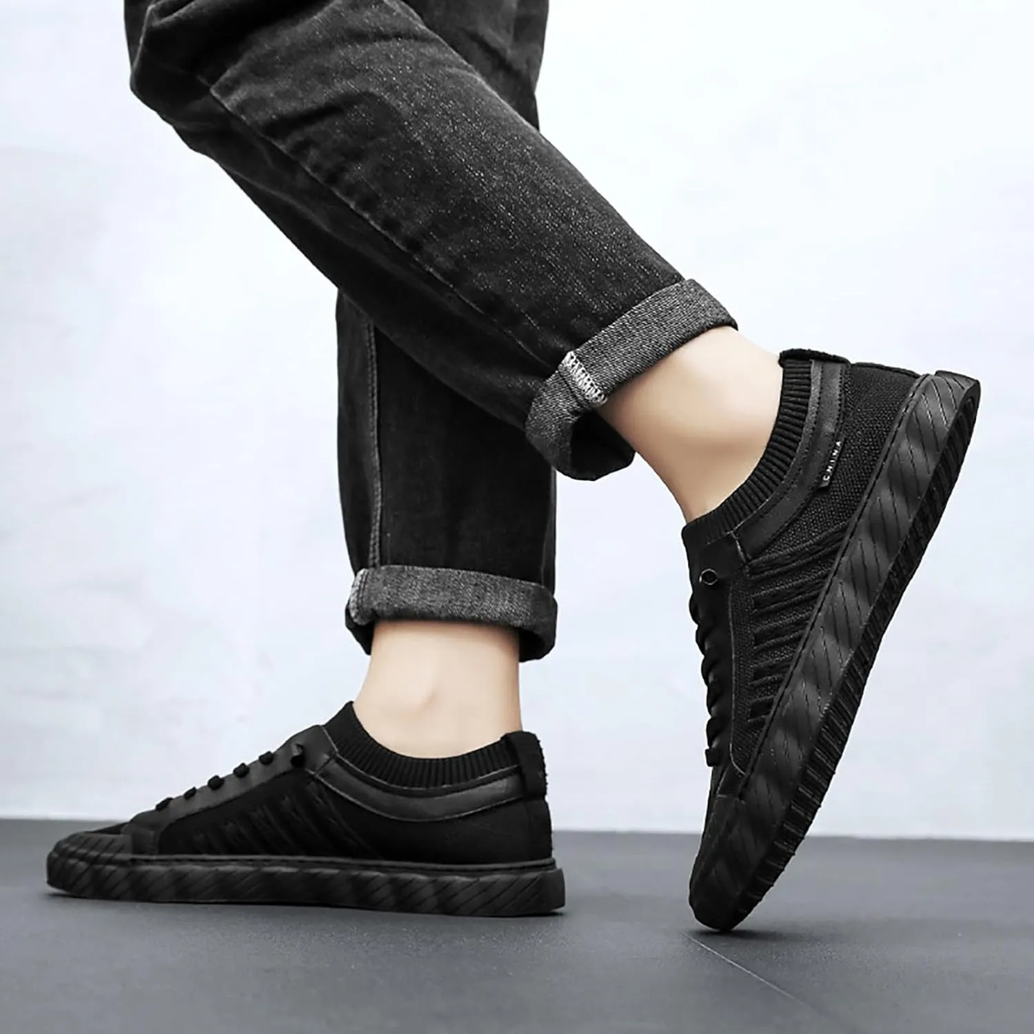 Tennis Shoes Men White Tennis Shoes Men Non Slip Running Lightweight Workout New Sneakers for Men's Comfortable Walking Comfortable for Black Barefoot