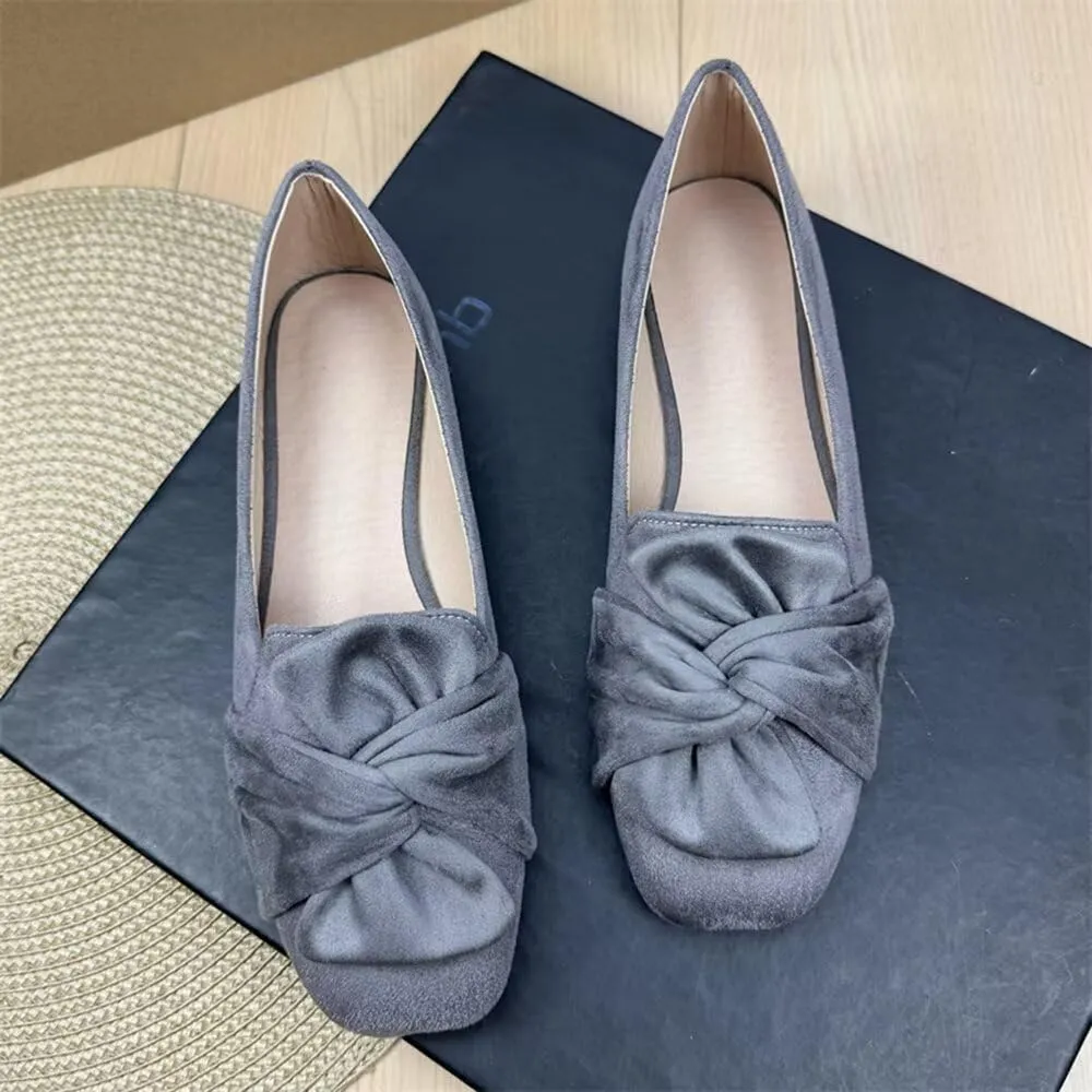TN TANGNEST Womens Dress Flats Fashion Soft Pointed Toe Bowknot Slip On Flat Shoes