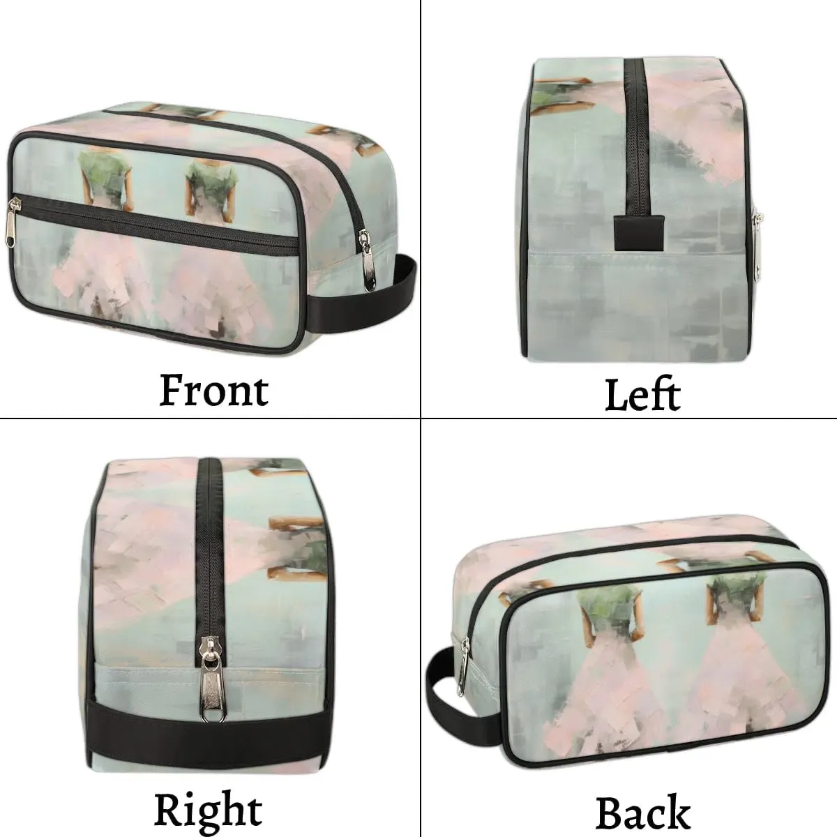 Travel Toiletry Bag for Women Men Ballet Oil Painting Hanging Cosmetic Bag Waterproof Makeup Bag for Shaving Makeup Toothbrush & Travel Essentials