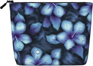 Tropical Floral Print Cosmetic Bags for Women Large Capacity Purse Travel Toiletry Zipper Storage Pouch