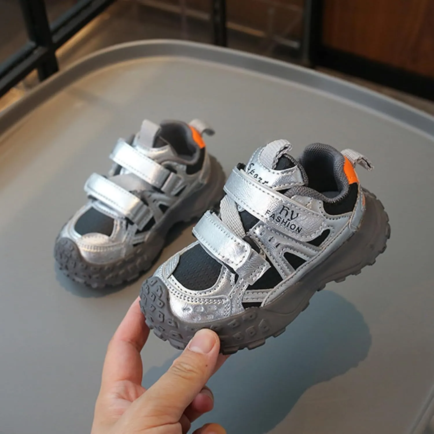 Unisex-Child Lightweight Breathable Athletic Running Sneakers Boys Girls Fashion Anti Slip Girls Shoes Size 2 Big Kid