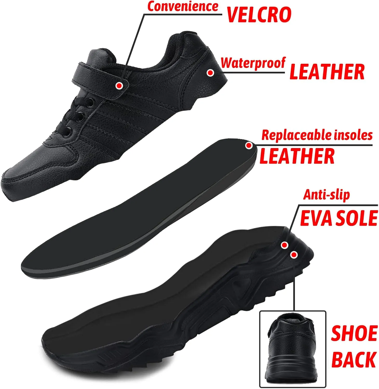 Unisex-Child White Boys Girls Shoes Antiskid Tennis Sneakers Outdoor Casual Kids Shoes Running Shoes(Toddler/Little Kid/Big Kid)