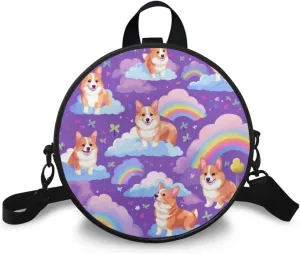 Upetstory Small Crossbody Round Purse for Women Teen Girls Shoulder Bag