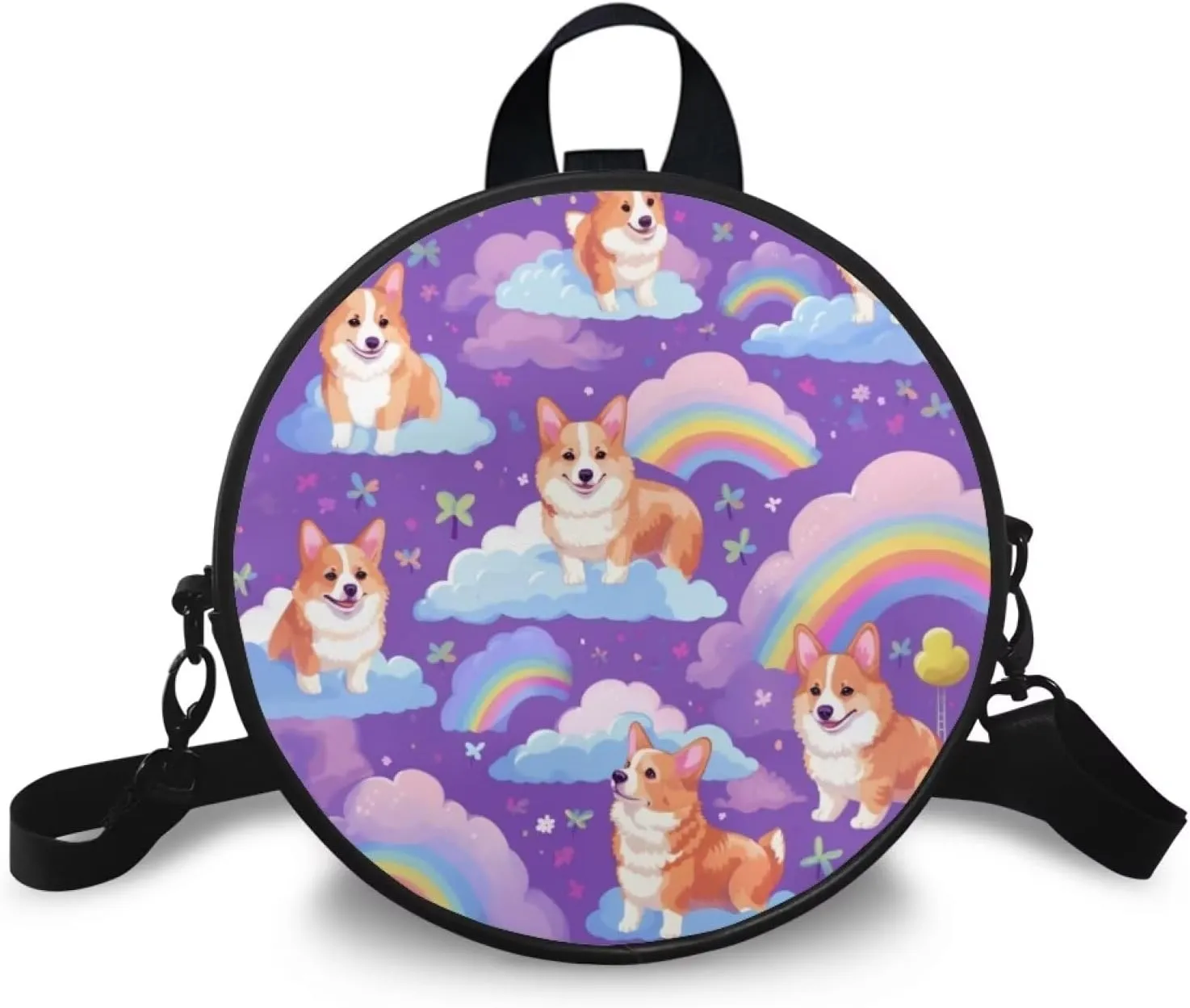 Upetstory Small Crossbody Round Purse for Women Teen Girls Shoulder Bag