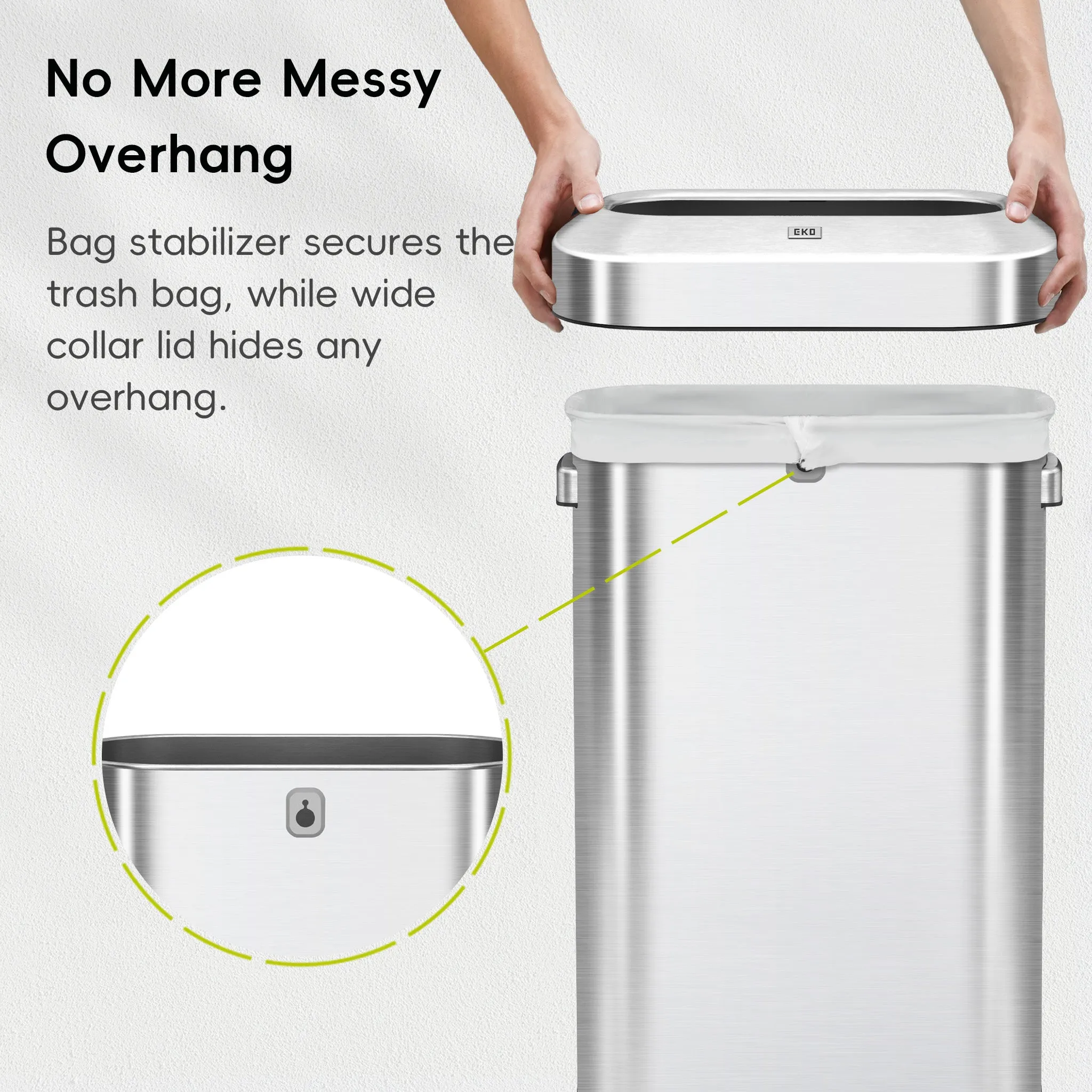 Urban Slim Open Top Can Commercial Grade - 90L / 23.7 Gal