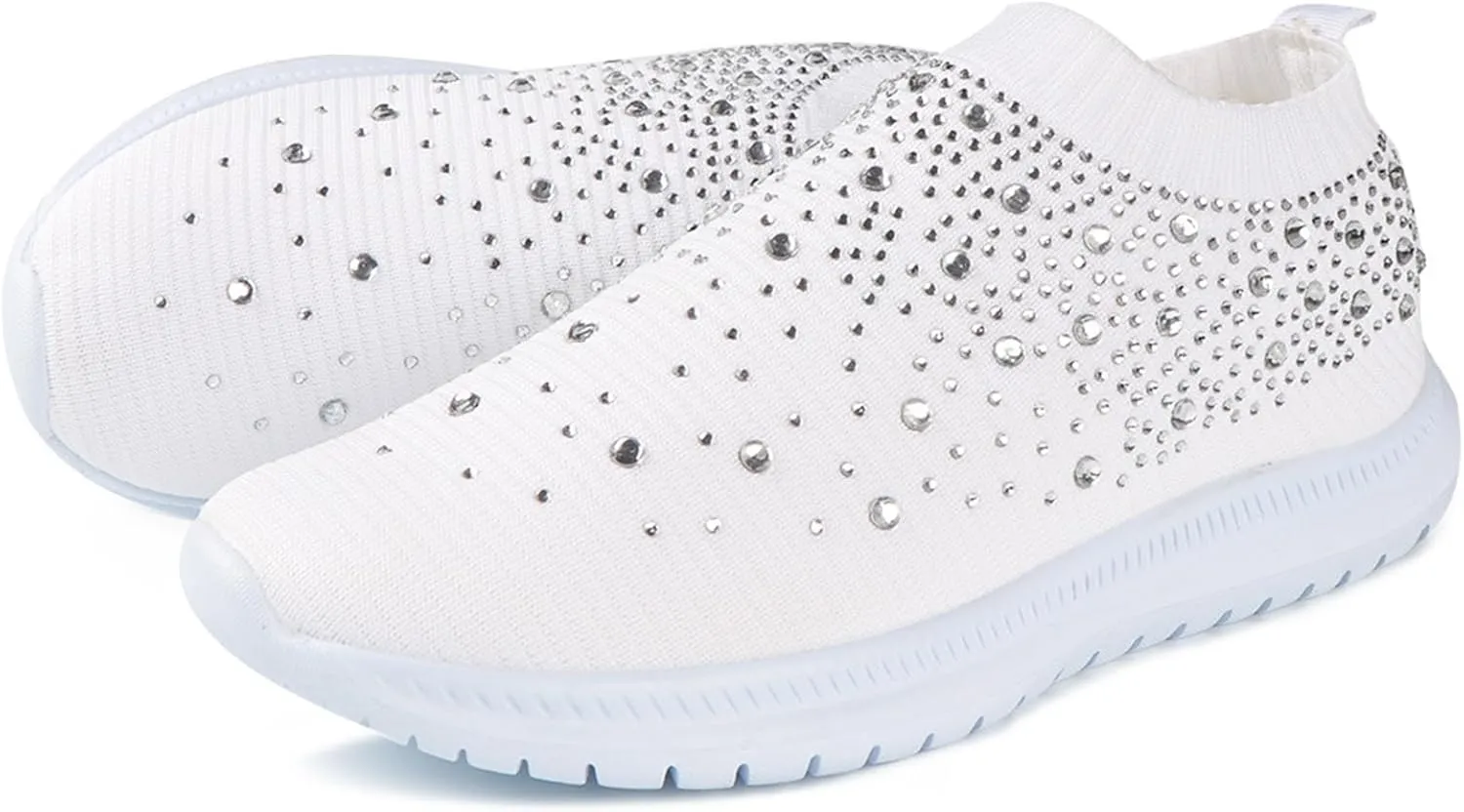 Walking Shoes Women Arch Support Slip On Sneakers Running Shoes Lightweight Gym Workout Tennis Shoes Fashion Sneakers