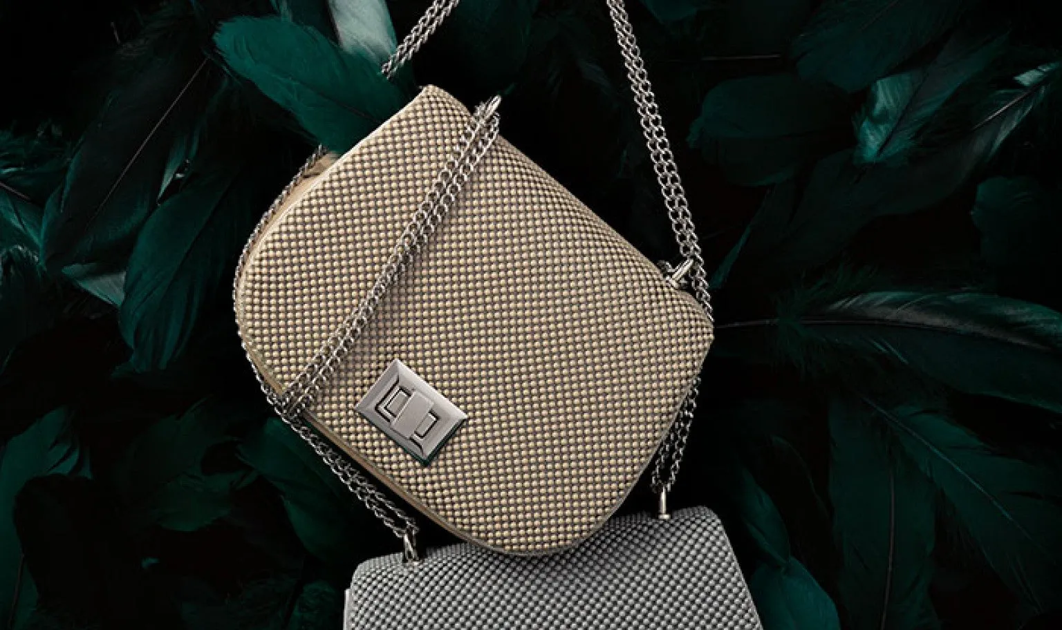 Whiting & Davis Mini Saddle Bag