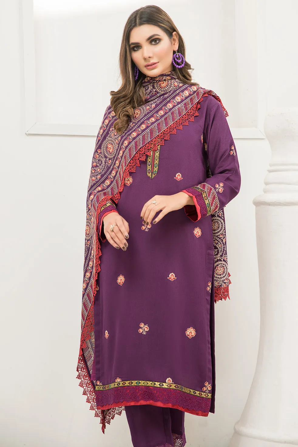 Winter Karandi 3 Pcs Embroidered Collection By Zimal 02