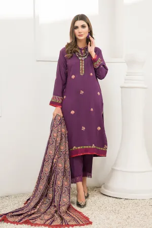 Winter Karandi 3 Pcs Embroidered Collection By Zimal 02