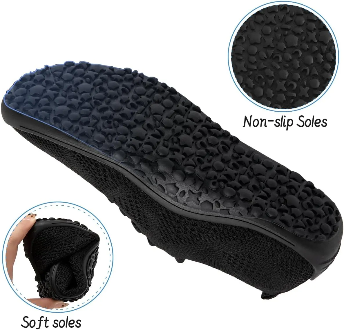 Women's Barefoot Shoes Walking Sports Zero Drop Sole Running Casual Sneakers Slip On Breathable Soft Fashion House Shoes White
