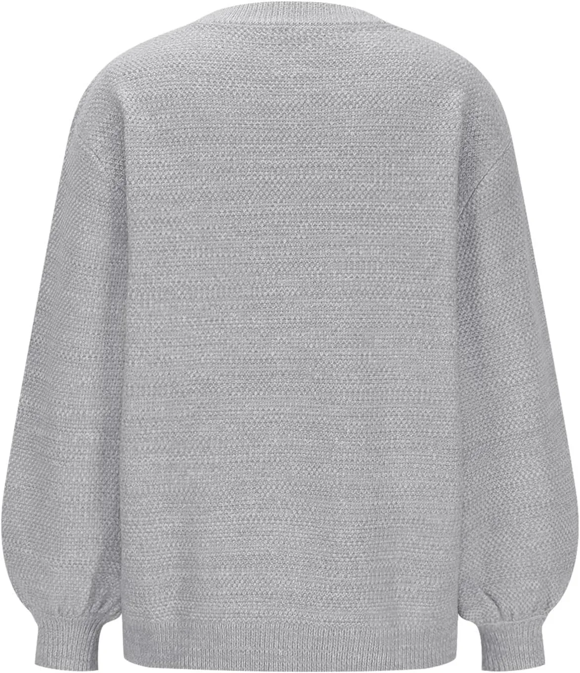 Women's Crewneck Sweaters Long Sleeve Knitted Pullover Tops Fashion Chunky Sweater Loose Fit Fall Clothes Knitwear