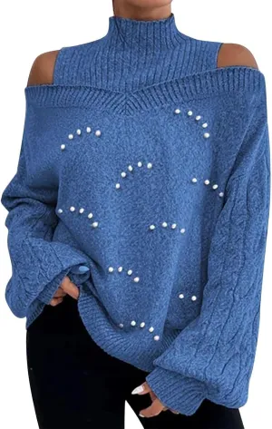 Womens Fall Clothes Outfit Tops Women Oversized Sweaters Womens Plus Size Tops Women's Pullover Sweaters