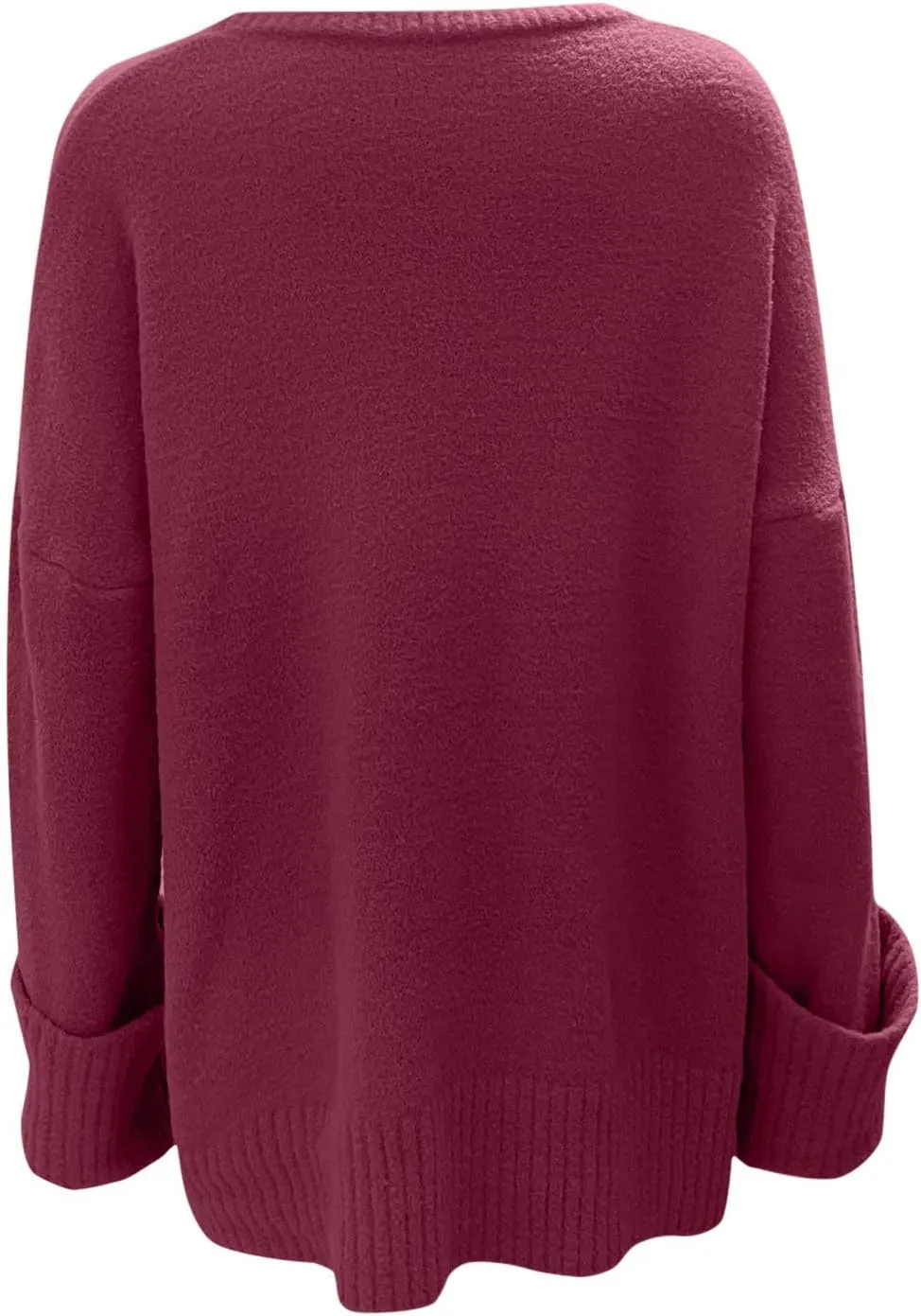 Women's Oversized Crewneck Sweaters Fall Casual Chunky Warm Pullover Long Sleeve Lightweight 2024 Tops