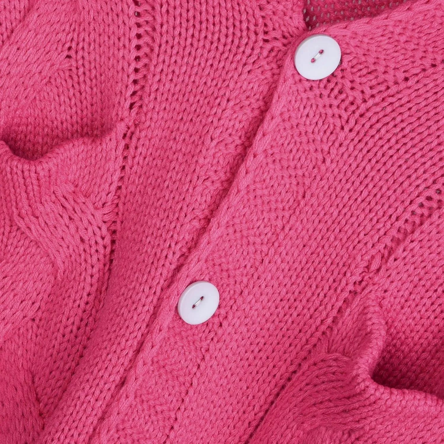 Women's Oversized Open Front Long Sleeve Cardigan Chunky Knit Sweaters Winter Open Front with Pockets Knit Sweater Tops