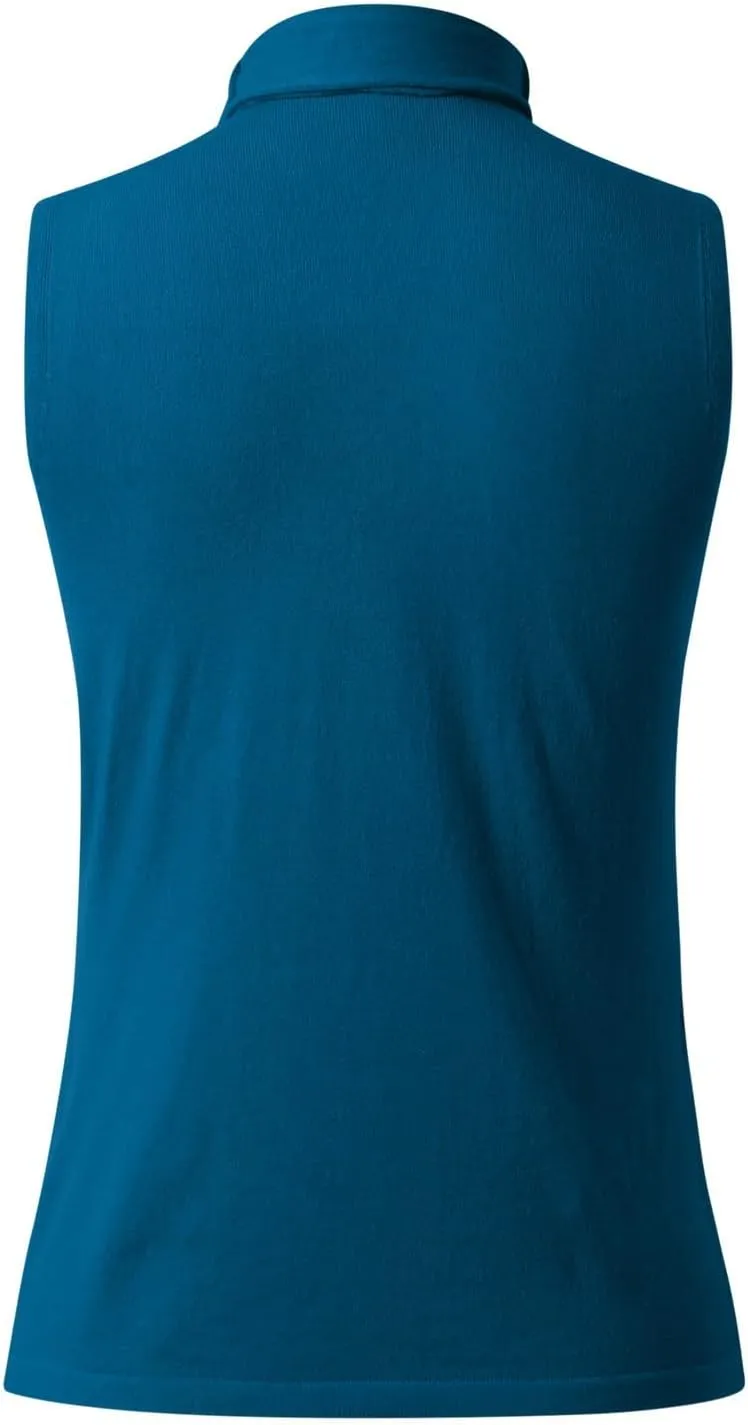 Women's Pile Neck Sleeveless Under A Tight Vest High Neck Thin Base Lacy Top Women