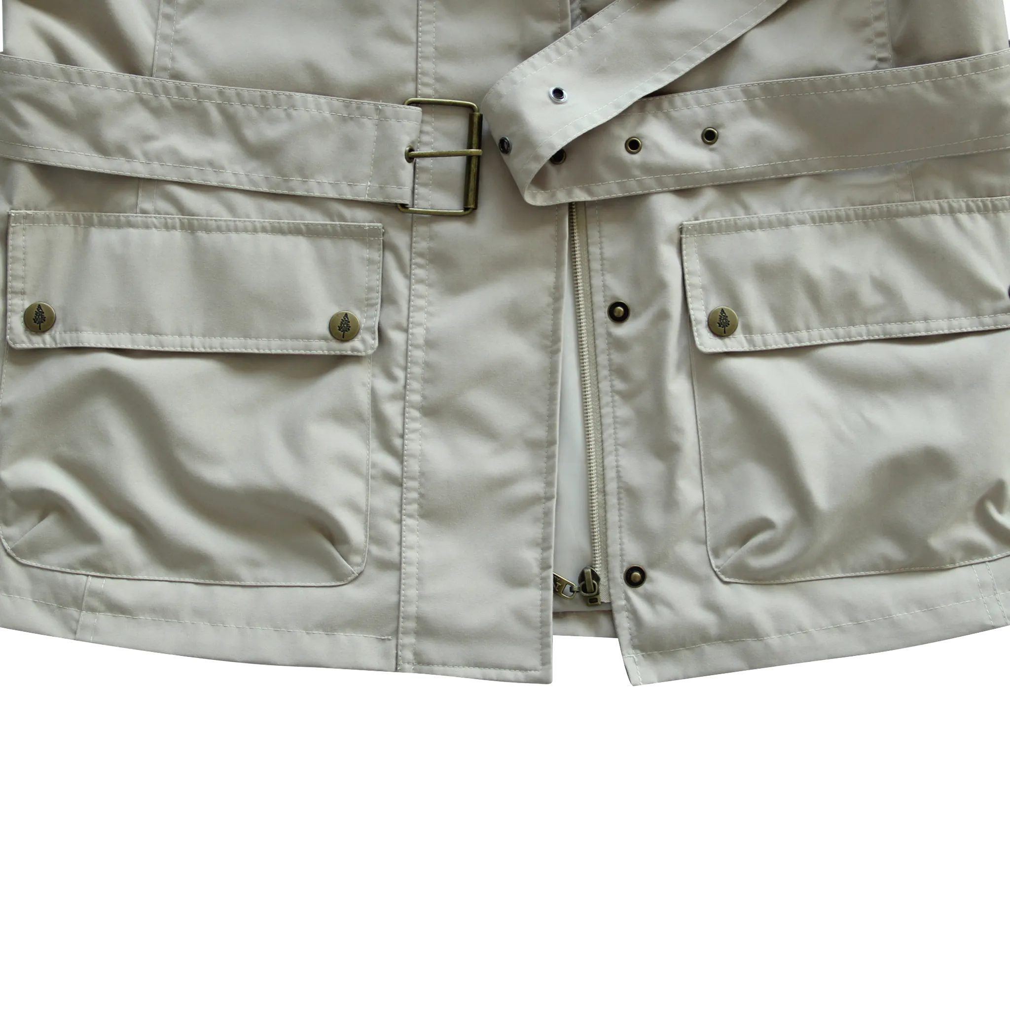 Women's Snap Button Pockets Utility Jacket