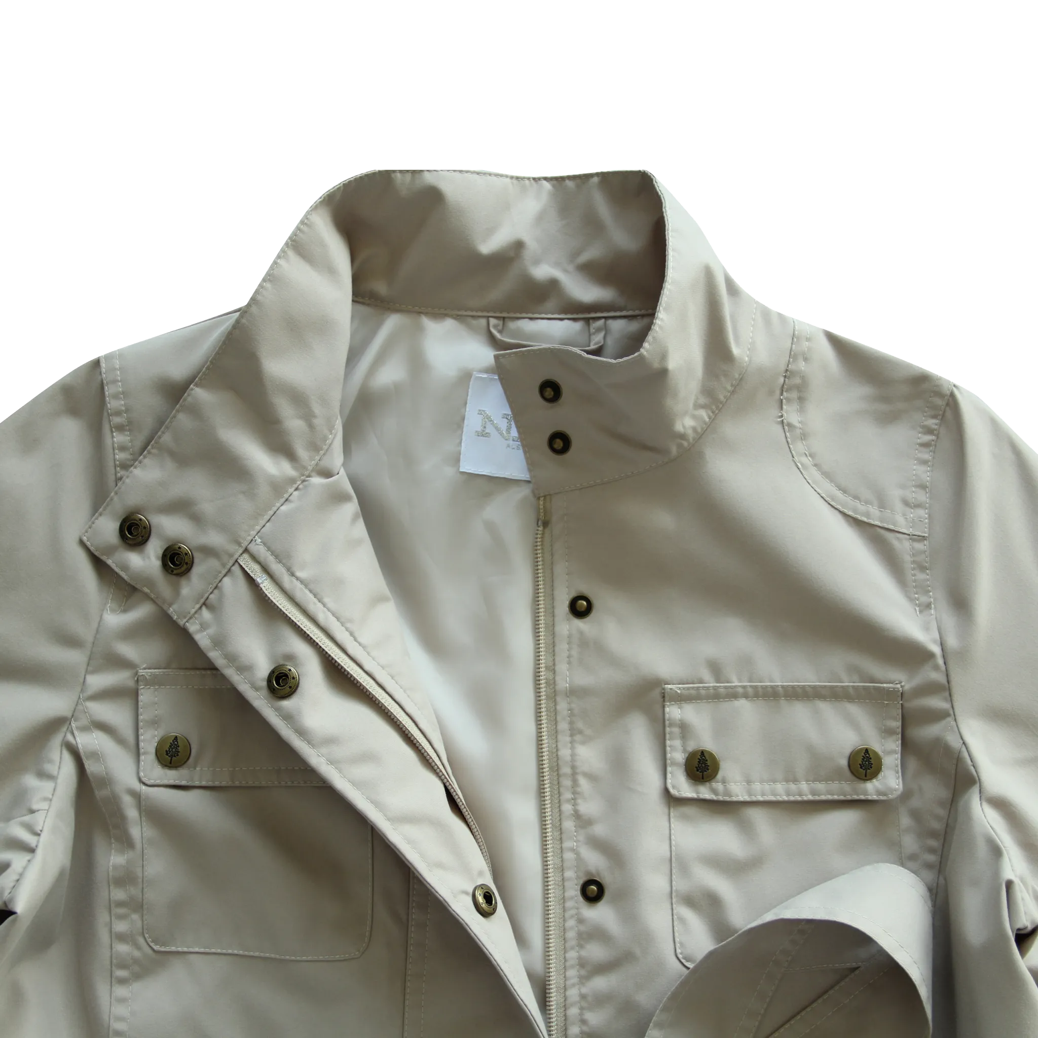 Women's Snap Button Pockets Utility Jacket
