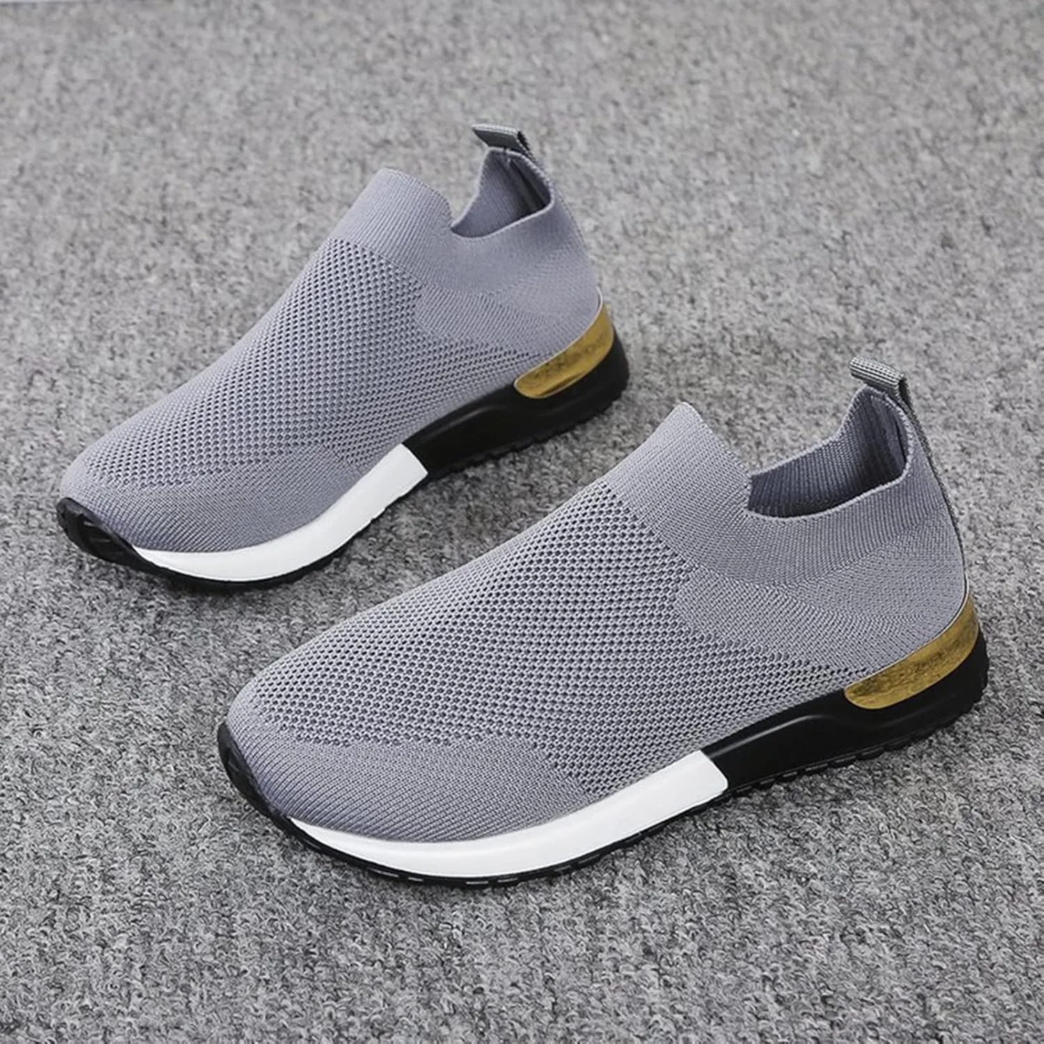 Womens Sneakers Non Slip Work Shoes Women Lightweight Fashion Comfortable Arch Support Tennis Shoes Athletic Work Travel