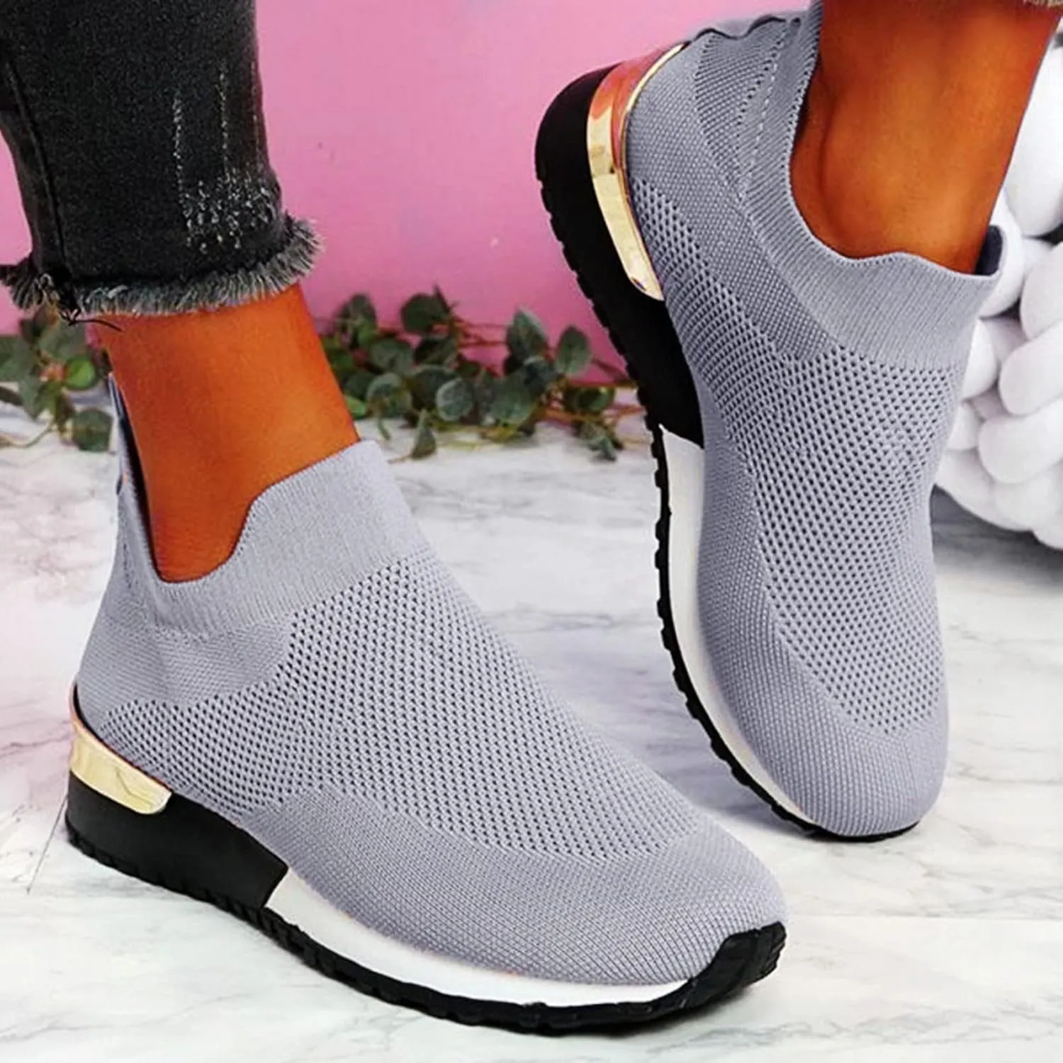 Womens Sneakers Non Slip Work Shoes Women Lightweight Fashion Comfortable Arch Support Tennis Shoes Athletic Work Travel
