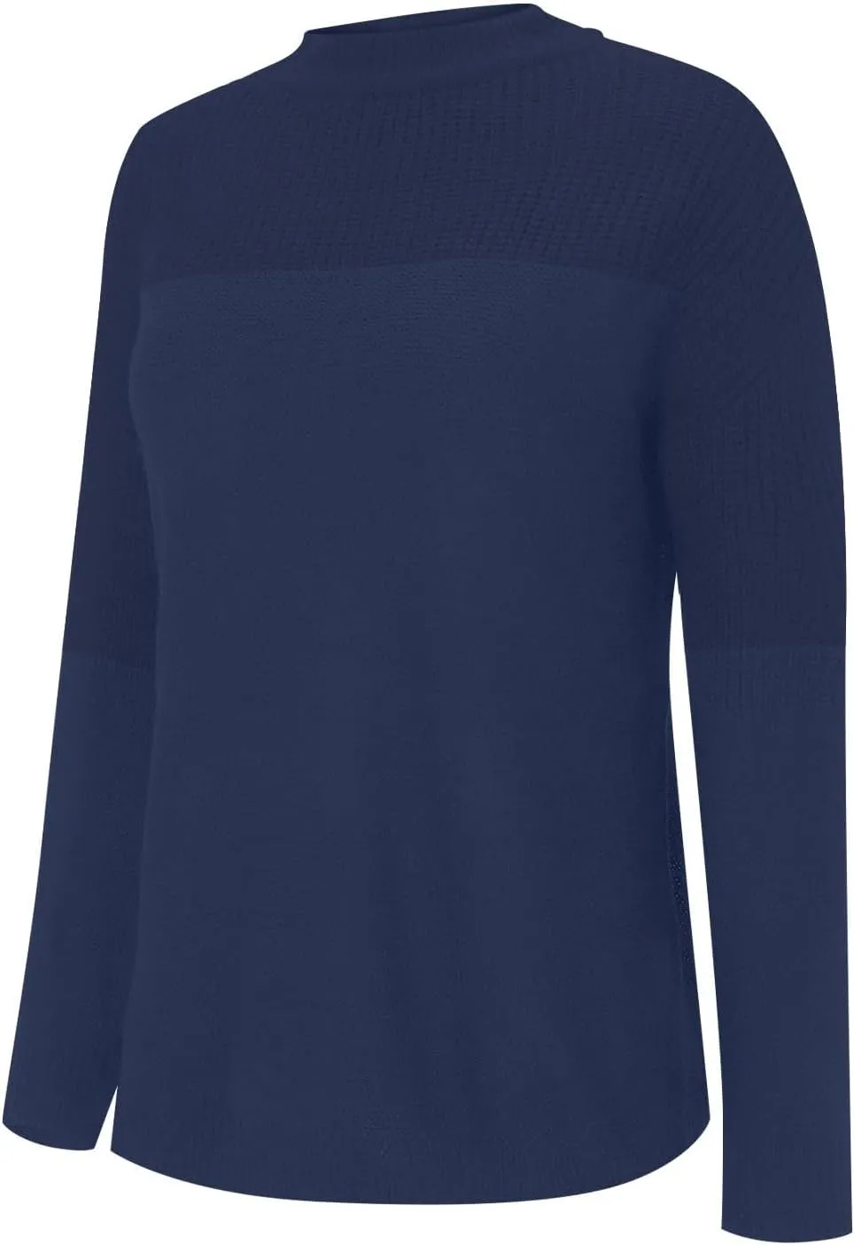 Womens Sweaters Crewneck Cable Knit Long Sleeve Pullover Sweaters Loose Casual Solid Color Jumper Tops S-XXL