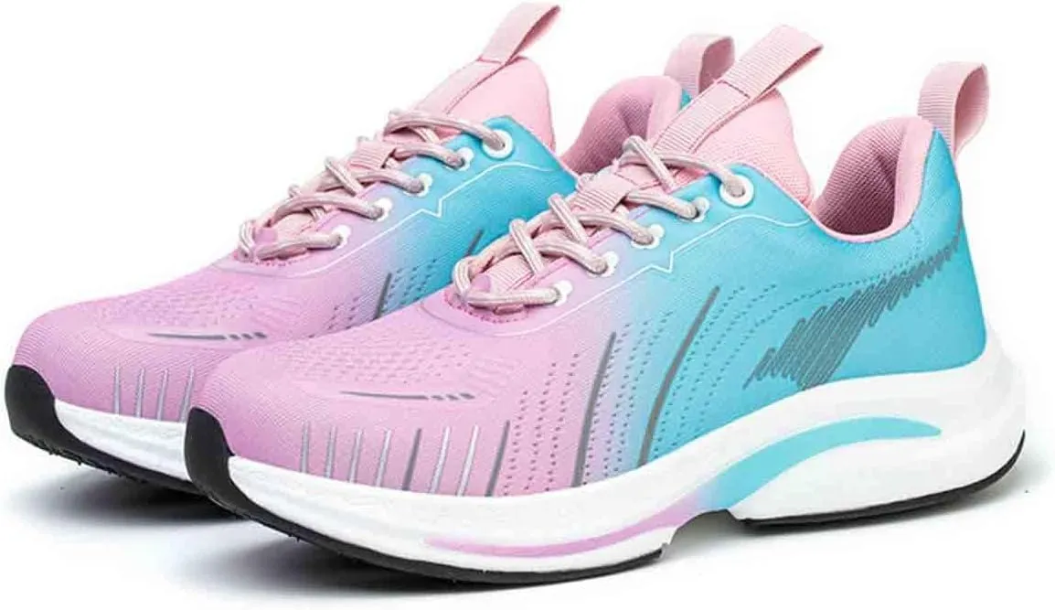 Women's Work Safety Shoes, Breathable Lightweight Steel Toes Protection Shoes, Anti-Smash and Anti-Puncture Labour Insurance Shoes, Non-Slip Wear-Resistant Adventure Sneakers(8.5)