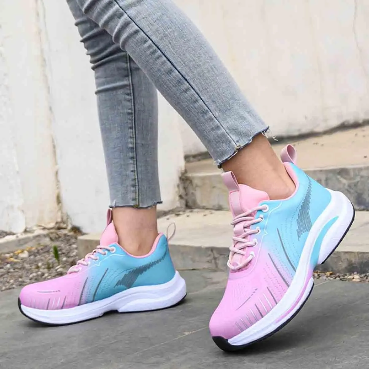 Women's Work Safety Shoes, Breathable Lightweight Steel Toes Protection Shoes, Anti-Smash and Anti-Puncture Labour Insurance Shoes, Non-Slip Wear-Resistant Adventure Sneakers(8.5)