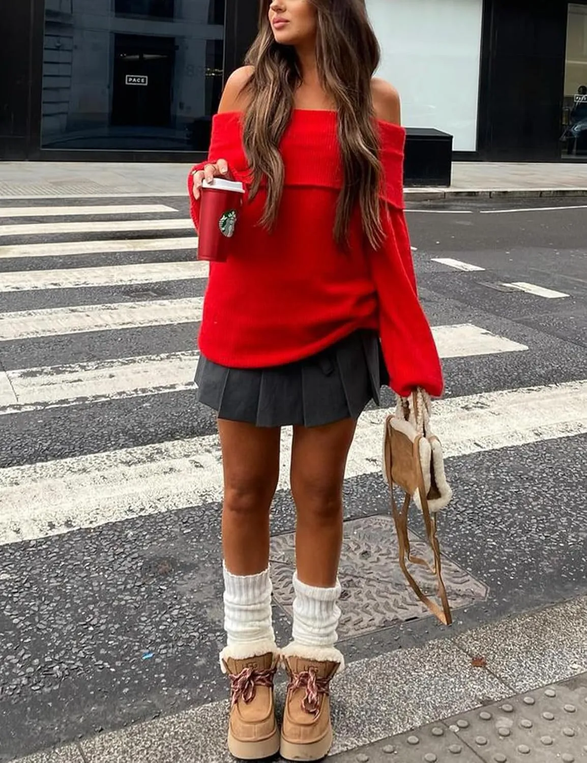 Wyeysyt Womens Off The Shoulder Sweaters Knit Oversized Pullover Sweaters Chunky Long Sleeve Pullover Tops