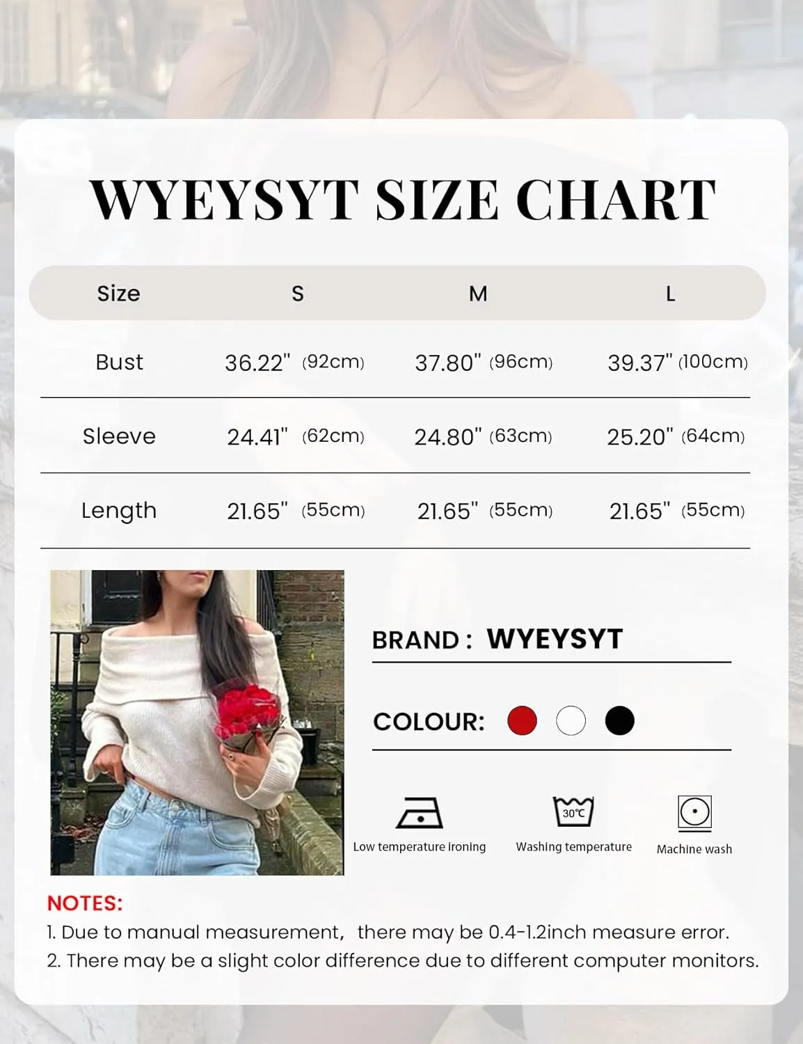 Wyeysyt Womens Off The Shoulder Sweaters Knit Oversized Pullover Sweaters Chunky Long Sleeve Pullover Tops