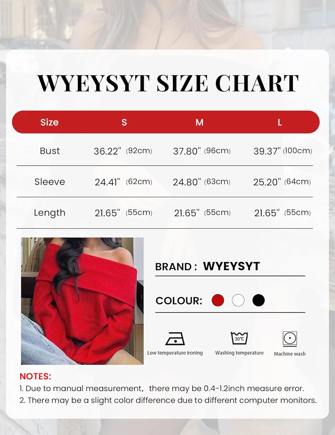 Wyeysyt Womens Off The Shoulder Sweaters Knit Oversized Pullover Sweaters Chunky Long Sleeve Pullover Tops