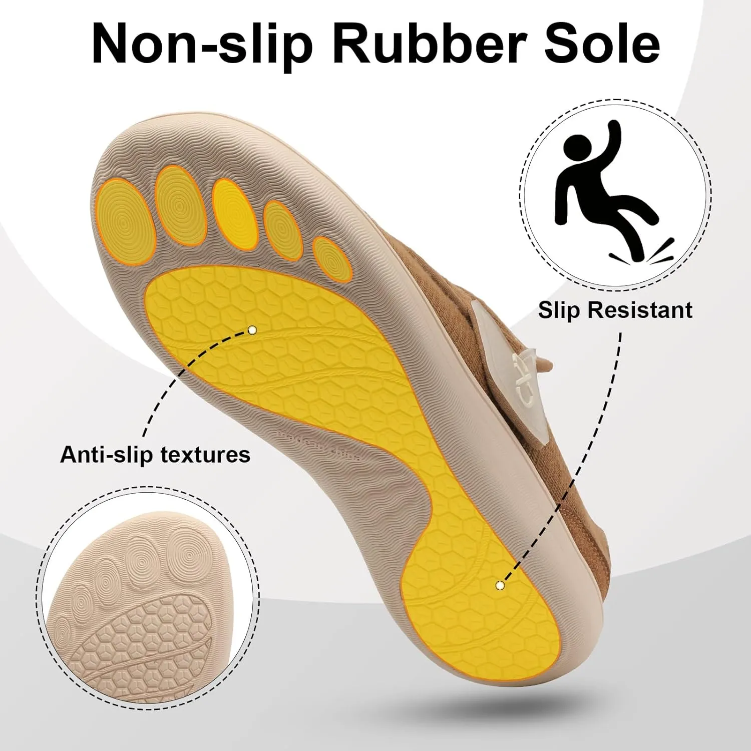 XIHALOOK Womens Slippers Wide Diabetic Shoes with Adjustable Strap for Diabetic Swollen Feet Outdoor Indoor Walking Shoes