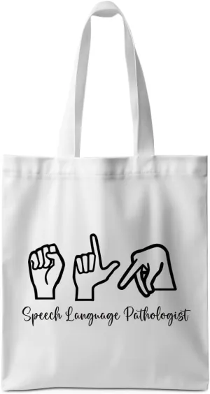 ZHAMEN Speech Therapy Tote Bag SLP Gifts for Speech Language Pathologist Women Teacher Speech Therapist Gift